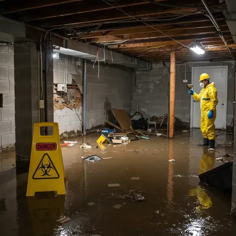 Flooded Basement Electrical Hazard in Jonestown, PA Property